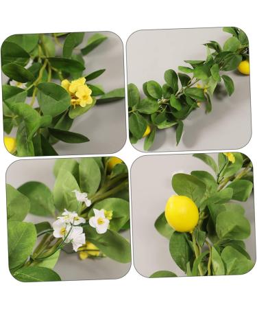 Zerodeko 2pcs Lemon Cane Spring Fruit Garland Front Door Wreaths Festival Garland Fruit Plants Hanging Lemon Artificial Lemon Garland Front Door Decor Silk Flower Branch Decorative Flower - Buy Online on GoSupps.com