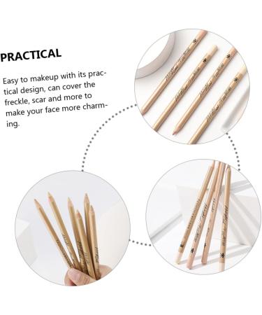 WOONEKY 8 Pcs Concealer Pen Makeup Concealer Women Makeup Supplies Concealer for Marks White Wooden - Buy Online on GoSupps.com
