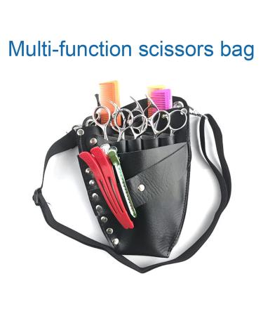 Professional Hairdressing Tool Storage Waist Bag - Scissors & Comb Organizer for Salons | PU Material - Buy Online on GoSupps.com