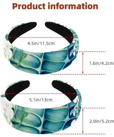 2 Pieces Headbands Women Hair Head Bands Seahorse-1022 Non Slip Thick Padded Hairband Hair Band Hoops Vintage Thick Hair Wrap Multi-colored 7 - Buy Online on GoSupps.com