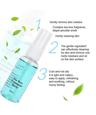2pcs Pre Wax Treatment Spray 30ml - Effective Moisturizing Cleanser for Soft Hair Removal - Buy Online on GoSupps.com
