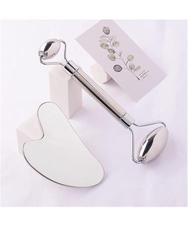 Premium Gua Sha Scraper Board Set - Stainless Steel Facial Roller & Massage Tools for Anti-Wrinkle & Cellulite Care | International Shipping Available - Buy Online on GoSupps.com