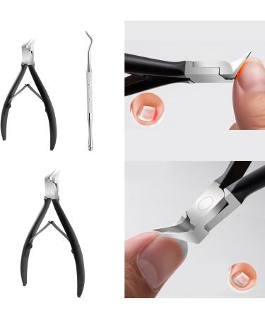 Stainless Steel Nipper Toenail Art Manicure Pedicure Care Trim Plier Cutter Beauty Scissors Tools Silver A - Buy Online on GoSupps.com