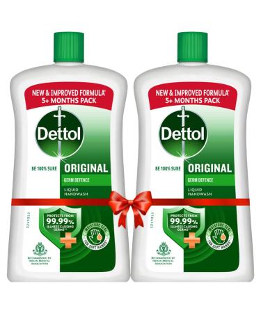 Dettol Original Liquid Soap Jar - 900 ml (Pack of 2) Original 30.43 Fl Oz (Pack of 2)