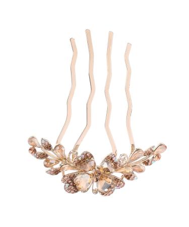 minkissy Hair Comb Hair Accessories for Girls Rhinestone Hair Clips Rhinestone Side Comb Hair Side Comb Girl Hair Accessories Hair Accessories for Women Metal Rhinestones Hair Piece Mother