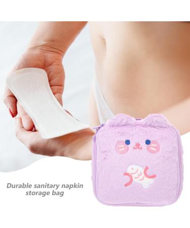 EXCEART Sanitary Napkin Storage Bag - Period Bag for Women and Teens - Violet - Buy Online on GoSupps.com