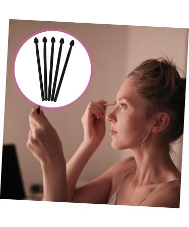 AUTSUPPL 5pcs Silicone Eyeshadow Brush Eye Shadow Applicator Eye Shadow Brush Makeup Lipstick Black Aluminum 13x1cm Black - Buy Online on GoSupps.com