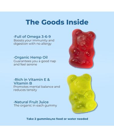 SNEDARK Hemp Gummies Advanced Extra Strength - Natural Hemp Oil Extract Gummy for Peace & Relaxation - Made in USA - Buy Online on GoSupps.com