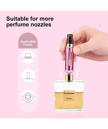 Mini Refillable Perfume Atomizer Bottle - 5ml 4 Pack - Pink Gold Black Silver - Travel Size Scent Pump Case - Portable Spray Atomizer - Buy Online on GoSupps.com