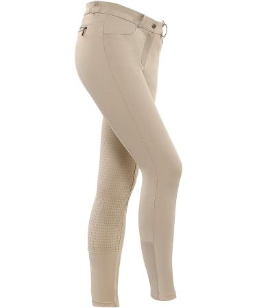 HR Farm Women's Full Seat Silicone Grip Breeches Horse Riding Jodhpurs - Beige (Size 28) - Buy Online on GoSupps.com