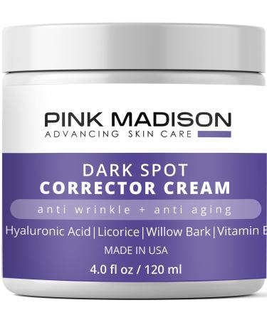 Anti Aging Dark Spot Corrector Cream for Face & Body - Made in USA - Skin Nourishing Age Spot Remover Women Men 4 OZ
