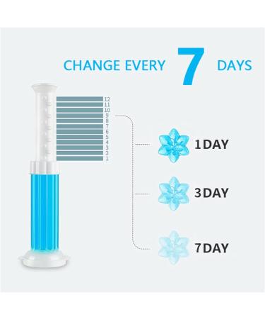 Toilet Cleaning Gel Stamp Colorful Touch-Free Toilet Fresh Gel Cleaning Stamp Remove Odors and Fragrance with 12 Flowers Toilet Wand Refills Clean Deodorant Cleaner Gel for Toilet Cleaning - Buy Online on GoSupps.com