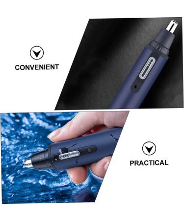 Housoutil Nose Hair Trimmer Set - Electric Hair Remover & Cleaner Tool for Ear & Nose Hair - Compact Personal Grooming 14x3x3CM - Blue - Buy Online on GoSupps.com