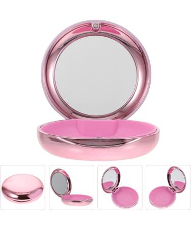Healifty Portable Dental Retainer Box - Rose Gold | Braces & Invisible Denture Case with Mirror | Oral Care Box - 8.7X2.7CM - Buy Online on GoSupps.com