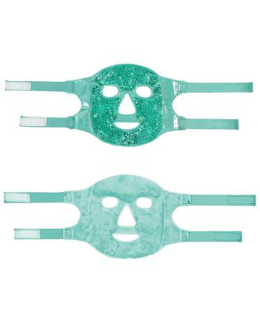 Cam2 Cool Mask - Reusable Gel Bead Eye Mask for Swollen Eyes & Tear Bags - Cooling Face & Eye Mask (Green) - International Shipping - Buy Online on GoSupps.com