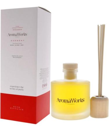 Aromaworks Harmony Reed Diffuser - Rejuvenating Blend of Essential Oils - Creates A Calming Mood - Enhanced Atmosphere - Provides A Sense of Wellbeing and Happiness - Reed Diffusers - 6.76 Oz - Buy Online on GoSupps.com