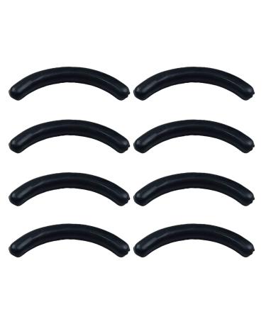 8Pcs Silicone Eyelash Curler Pads Eyelash Curler Refill Pads Replacement Pads for Eyelash - Black
