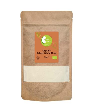 Organic Bakers White Flour | Certified Organic | by Busy Beans Organic (3kg)