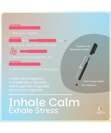 cigtrus Natural Non Nicotine Inhaler Tobacco Free Quit Smoking Substitute Smoke Free Habit Support by Cigtrus 3-Piece - Green - Buy Online on GoSupps.com
