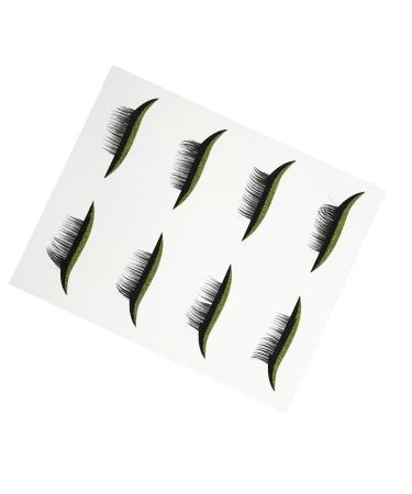 Beavorty 4 Pairs False Eyelashes Eye Makeup Sticker Eyeliner Eyelash Stickers Eyelashes Makeup Application Glitter Makeup Lash Decals Glitter Eyelid Stickers Miss Tool Plastic Self-adhesive