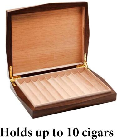 Cigar Boxs Humidors Cehumidors Flip Top Cigar Humidor Holds up to 10 Cigars Cigar Desktop Box Cigar Box Lightweight Cigars Case - Buy Online on GoSupps.com