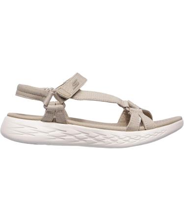Skechers Women's On-the-go 600 Brilliancy Sports Sandal 40 EU Wide Beige Comfortable & Stylish Footwear for Every Adventure - Buy Online on GoSupps.com