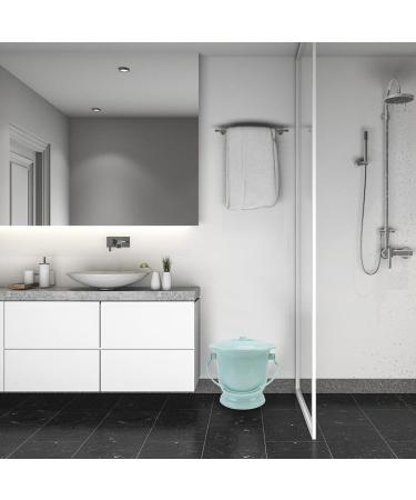 Portable Urination Portable Bedpan Urine Pot Toilet: Bedside Spittoon with Lid Indoor Night Spittoon Elderly Pee Pot Home Urine Bucket for Old People Sky Blue Female Urinal(Sky-blue) - Buy Online on GoSupps.com