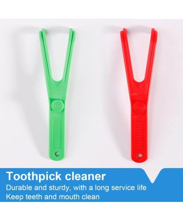 Reccisocz Dental Floss Set - 3 Pieces for Oral Hygiene | Tooth Flap Floss Picks & Clip for Home & Travel - Buy Online on GoSupps.com
