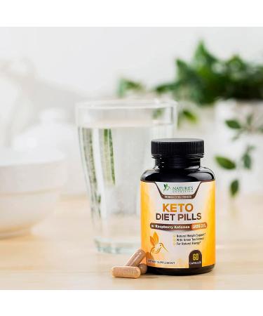 Keto Diet 1200mg Capsules with Ketosis Support - Raspberry Ketones, Apple Cider Vinegar, African Mango - Energy & Focus Booster for Women & Men - 60 Capsules - Buy Online on GoSupps.com