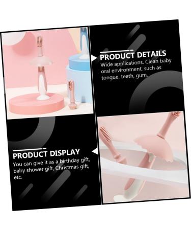 Minkissy Penguin Toothbrush Set for Newborns & Toddlers | Soft Silicone Children's Toothbrushes - Buy Online on GoSupps.com