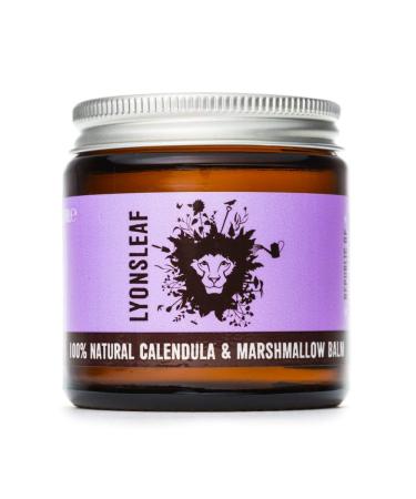 Calendula and Marshmallow Balm - 100% Natural - for dry cracked rough hard or irritated skin (120ml) 120 ml (Pack of 1)