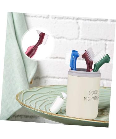 Gleavi 3ST Double-Headed False Toothbrush Tool | Dental Care & Prosthesis Cleaning Brush for Adhesive Dentures - Buy Online on GoSupps.com