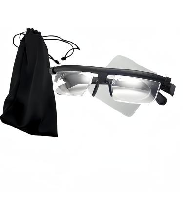 Adjustable focus reading glasses -6BIS+3 dial adjustable glasses dioptria myopia glasses unisex glasses correction glasses Adjustable focus glasses are delivered with a suede brillery cloth