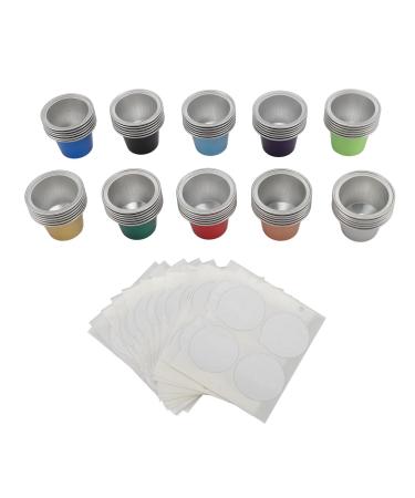 Fdit Ensemble de Dosettes de Capsules de caf Jetables Conservation de la Fra cheur pour Cafeti re Brosse et Cuill re en Papier D'aluminium 60 Pi ces pour Usage Domestique et de Bureau