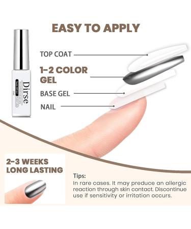 Gold Liner Gel Nail Polish - Metallic Gold Gel Liner Nail Art - 3D Mirror Effect Painted Drawing Nail Gel with Thin Brush - 10ml Glossy Chrome Gel Soak Off UV/LED Nail Art Manicure - Buy Online on GoSupps.com