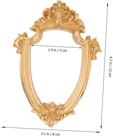 Zerodeko 3 Pcs Resin Mini Photo Frame Gold Frame A4 Vintage Posters Photo Frames Retro Small Photo Frame Wall Decor Picture Frames Resin Vintage Photo Frame Office Desktop Positioning Frame 12x8cm x3pcs Goldenx3pcs - Buy Online on GoSupps.com