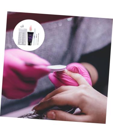 POPETPOP 3 Sets nail extension glue set poly nail gel slip solution nail enhancement trial kit nail polish gel kit nail art brush manicure extension gel plastic lengthen sanding bar - Buy Online on GoSupps.com