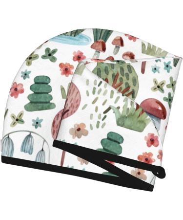 Super Absorbent Coral Velvet Hair Towel Wrap for Women - Quick Dry Microfiber for Long Curly & Thick Hair | Frog & Forest Plants - Buy Online on GoSupps.com