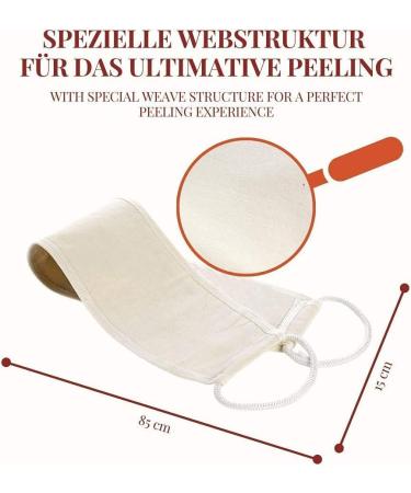 Carenesse Natural Body Peeling Set - Eco-Friendly Exfoliating Glove & Hammam Belt for Effective Skin Care | Chemical-Free & Plastic-Free Exfoliation - Buy Online on GoSupps.com
