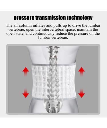 Rkxkj Waist Air Traction Belt - Lumbar Support with Longitudinal Pressure Technology for Optimal Spine Alignment - Buy Online on GoSupps.com