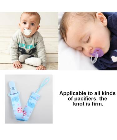 Pack of 2 Cotton Baby Pacifier Chains - Unisex Safe Clips for Boys & Girls | International Shipping - Buy Online on GoSupps.com