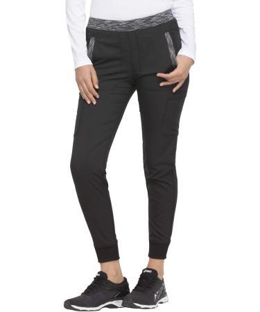 Dickies Dynamix Women Scrubs Pant | X-Large Petite | Black Jogger DK185 - Buy Online on GoSupps.com