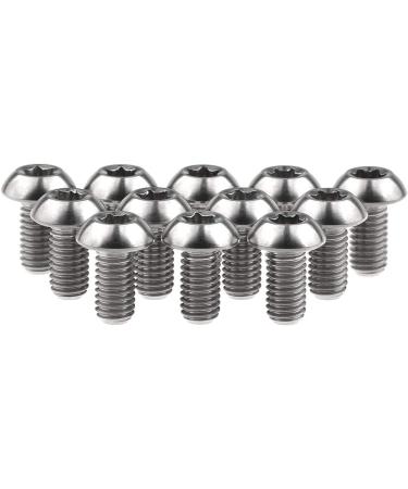 Wanyifa 12Pcs Ti Titanium Bolts Torx M5x10 for Bicycle Disc Brake Cycle Rotor Screws Gr5 - Buy Online on GoSupps.com