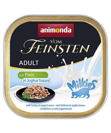 animonda Vom Feinsten Milkies Adult cat food wet food for adult cats with turkey in yoghurt sauce 32 x 100 g
