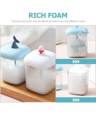 KALLORY 2pcs Facial Manual Facial Skincare Tools Foaming Face Wash Bubble Makers Foamer Facial Cleansing - Buy Online on GoSupps.com