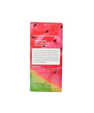 Niacinamide Brightening Serum with Hyaluronic Acid | Moisturizing Lightweight Facial Serum & Pre-Makeup Lotion (2.64oz) - Brighten & Hydrate Your Skin - Buy Online on GoSupps.com