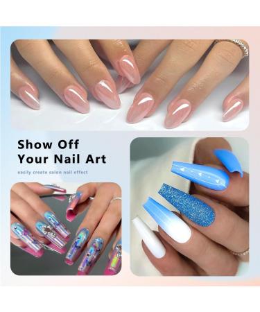 ELLEWIN 1000PCS Clear False Nails - Full Cover Acrylic Nail Tips in 10 Sizes & 4 Shapes for Salon & DIY - Long Almond Square Coffin & Oval - Buy Online on GoSupps.com