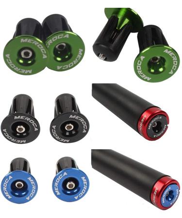 Aluminum Bike Handlebar End Plugs - Locking Bar Caps for Road & Mountain Bikes - Black - Buy Online on GoSupps.com