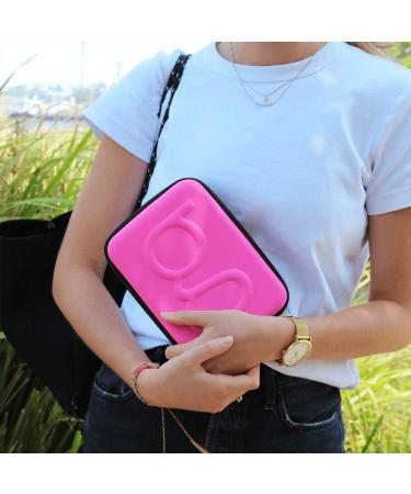 Glucology Diabetes Accessories Bag - Organiser for Blood Sugar Test Strips Services Glucose Meter Tablets Insulin Syringes Needles and Lancets - Hard Case (Oversize Red)  - Buy Online on GoSupps.com