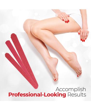 TITANIA Sand Nail Files - Premium Wood Quality 12 cm 10 Cards - 1 Pack | International Shipping Available - Buy Online on GoSupps.com